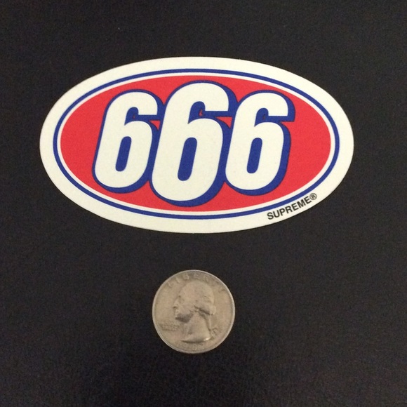 Supreme 666 Sticker Rare - Picture 3 of 3